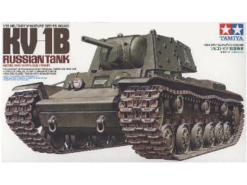 Tamiya 35142 1/35 Scale Military Kit WWII Russian Heavy Tank KV-1B Model 1941 